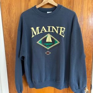 Vintage Maine Crewneck Sweatshirt